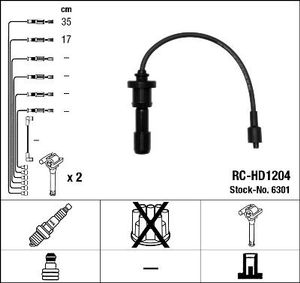 Bougiekabelset RCHD1204
