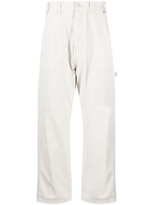 izzue jean droit à empiècements contrastants - Tons neutres