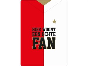 PLENTY GIFTS WAAKBORD BLIK FEYENOORD FAN 21X15 CM