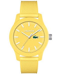 Lacoste horlogeband 2010774 / LC-79-1-47-2570 Rubber Geel 21mm