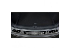 Zwart-Chroom RVS Bumper beschermer passend voor Volkswagen Tiguan II incl. Allspace 2016- 'Ribs' AV251007