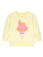 WAUW CAPOW by BANGBANG sweat à patch Ice Cream - Jaune