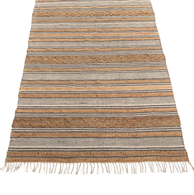 Vloerkleed Naturel Jute Wol Grijs - in 3 maten