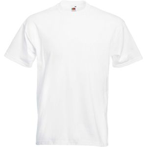 5x stuks Basic wit t-shirt voor heren maat Small