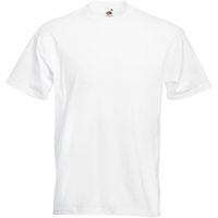 5x stuks Basic wit t-shirt voor heren maat Small