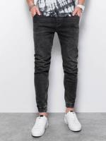 Heren jeans joggers P907 - zwart - sale