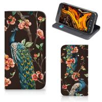 Samsung Galaxy Xcover 4s | Hoesje maken | Pauw met Bloemen