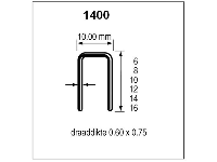 Dutack Niet serie 1400 Cnk 14mm doos 10 duizend - 5042011