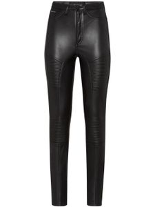 Philipp Plein pantalon matelassé à coupe skinny - Noir