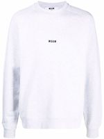 MSGM pull à logo imprimé - Gris - thumbnail