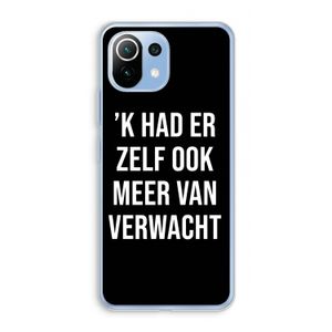Meer verwacht - Zwart: Xiaomi Mi 11 Lite Transparant Hoesje