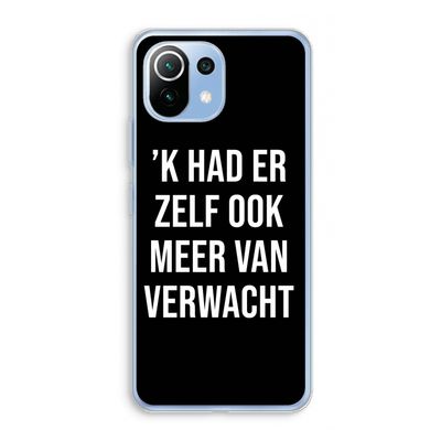 Meer verwacht - Zwart: Xiaomi Mi 11 Lite Transparant Hoesje
