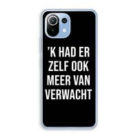 Meer verwacht - Zwart: Xiaomi Mi 11 Lite Transparant Hoesje