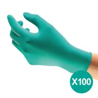 Ansell TouchNTuff 92-600 Nitril wegwerphandschoenen (100x) groen - latex/poedervrij maat 8/M Ansell TouchNTuff 92-600 Nitril wegwerphandschoenen (100x) groen - latex/poedervrij maat 8/M