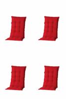 Kussen hoog 50x123 Basic Rood (4 stuks) Madison - Madison