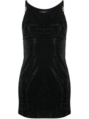 Versace robe courte Medusa '95 à ornements en cristal - Noir