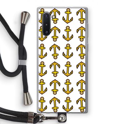 Musketon Anchor: Samsung Galaxy Note 10 Transparant Hoesje met koord