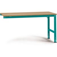 Manuflex AU6075.5021 Werk aanschuiftafel universele standaard met multiplex plaat, bxdxh = 1500 x 1200 x 760-870 mm Waterblauw