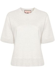 Plan C t-shirt chiné en maille - Gris