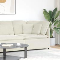 Modulaire hoekmodule bank met kussens 100 cm crmekleurig