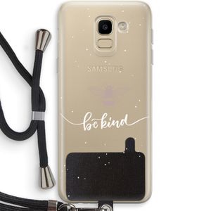 Be(e) kind: Samsung Galaxy J6 (2018) Transparant Hoesje met koord