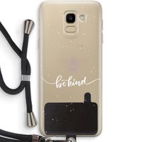Be(e) kind: Samsung Galaxy J6 (2018) Transparant Hoesje met koord