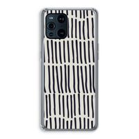 Moroccan stripes: Oppo Find X3 Transparant Hoesje