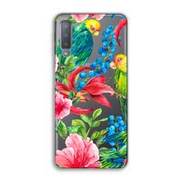Papegaaien: Samsung Galaxy A7 (2018) Transparant Hoesje Papegaaien: Samsung Galaxy A7 (2018) Transparant Hoesje