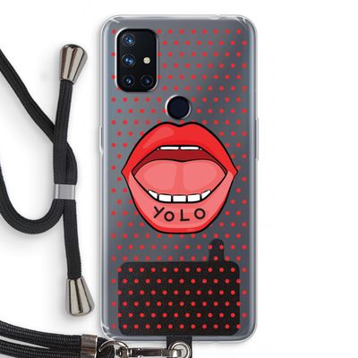 Yolo Denise: OnePlus Nord N10 5G Transparant Hoesje met koord