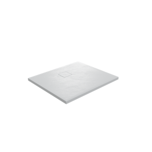 Linie Rumba douchebak 90 x 90 cm acryl mat wit leisteenstructuur