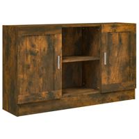 vidaXL Dressoir 120x30,5x70 cm bewerkt hout gerookt eikenkleurig - thumbnail