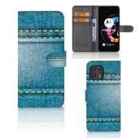 Motorola Edge 20 Lite | Wallet Case | met Pasjes | Jeans