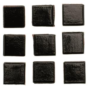 Glorex Hobby - mozaiek stenen/steentjes - zwart - 120x stuks - 20 x 20 x 2 mm - knutselen