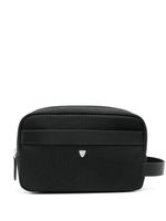 Aspinal Of London trousse de toilette en cuir - Noir