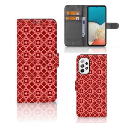Samsung Galaxy A73 5G | Telefoon Hoesje | Batik Rood