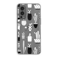 Cactusmotief: OnePlus Nord 2 5G Transparant Hoesje - thumbnail