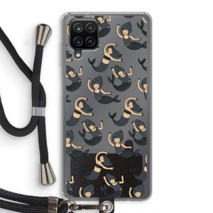 Zeemeermin: Samsung Galaxy A12 Transparant Hoesje met koord