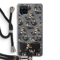 Zeemeermin: Samsung Galaxy A12 Transparant Hoesje met koord