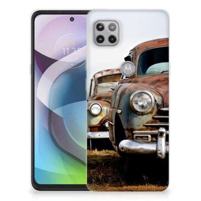 Motorola Moto G 5G | Siliconen hoesje | met foto Vintage Auto