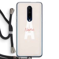 Strawberry Milkshake: OnePlus 7 Pro Transparant Hoesje met koord