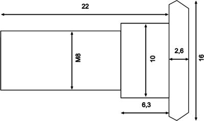 TRW -lucas bout screw m8x1,25