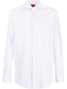 BOSS chemise en coton à manches longues - Blanc