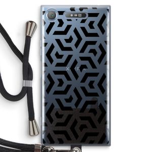 Crazy pattern: Sony Xperia XZ1 Transparant Hoesje met koord