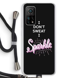 Sparkle quote: Xiaomi Mi 10T 5G Transparant Hoesje met koord