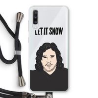 Let It Snow: Samsung Galaxy A70 Transparant Hoesje met koord