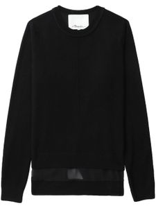 3.1 Phillip Lim pull à ourlet plus long au dos - Noir