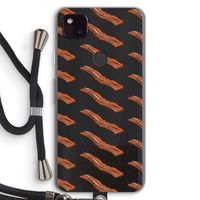 Bacon to my eggs #2: Pixel 4a 5G Transparant Hoesje met koord