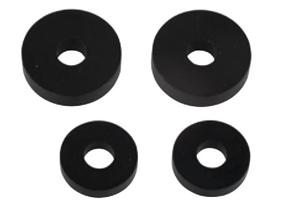 Kirchhoff Klepschijfpakking, rubber, 5 x 17 x 4/5 x 13 x 3 mm, voor GROHE-bovenste deel 3/8" 1/2" (2x2) - 98696940