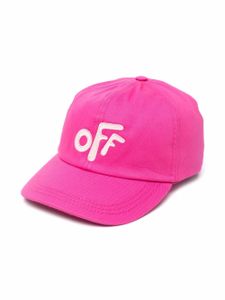 Off-White Kids casquette Rounded à patch logo - Rose