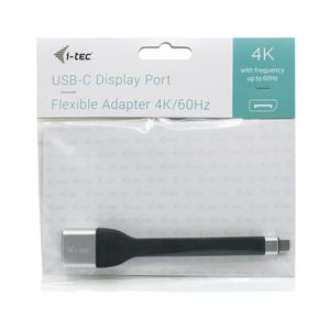 i-tec C31FLATDP60HZ video kabel adapter 0,11 m USB Type-C DisplayPort Zwart